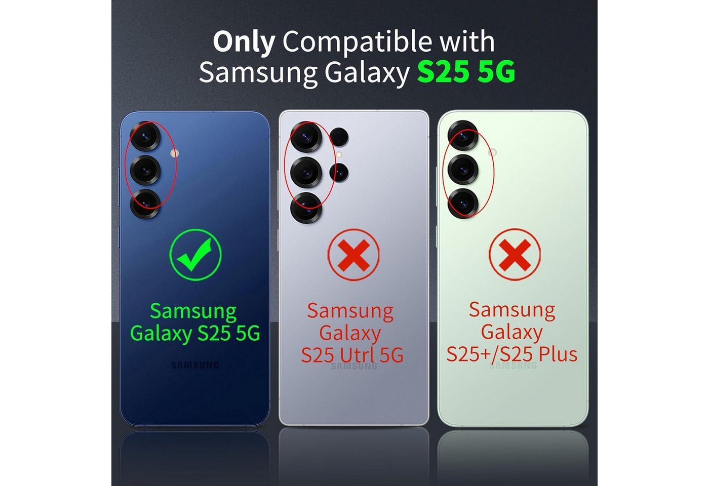 LuxusKollektion Schutz-Set Schutzset Panzerglas TPU Hülle S25 Samsung Galaxy S25 Transparent Bild 3
