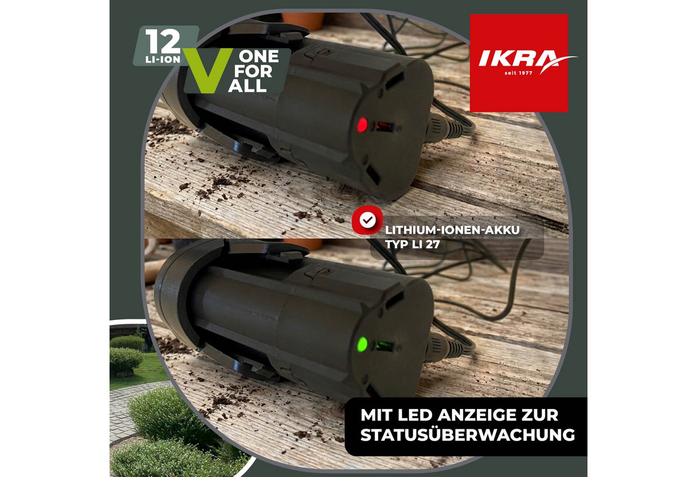 ikra GmbH Akku 12 V Typ LI 27 Akku 2500 mAh, Universell kompatibel mit der gesamten IKRA-12V-Gerätefamilie Bild 2