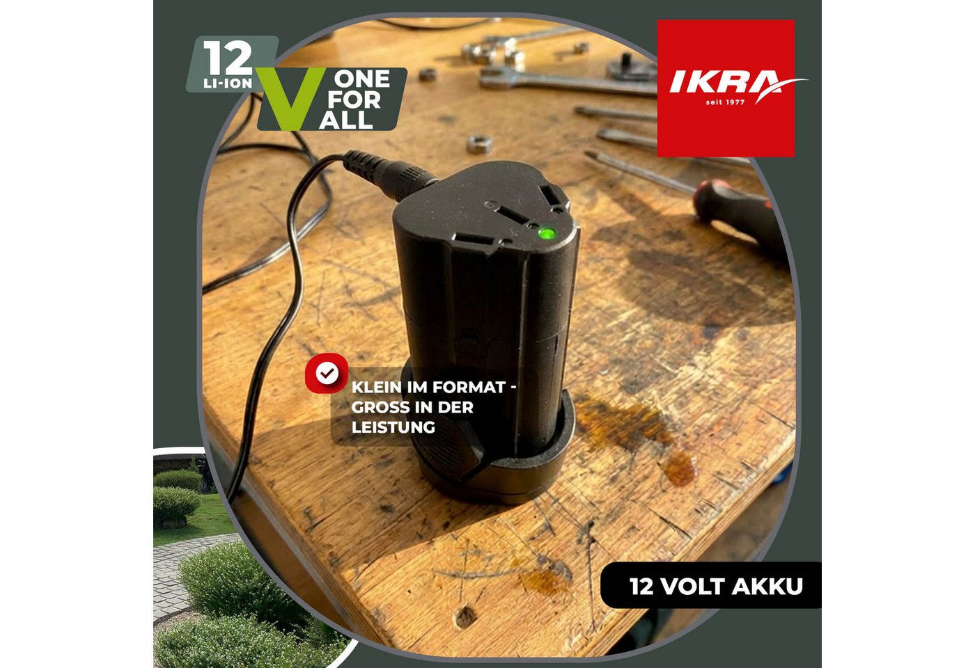 ikra GmbH Akku 12 V Typ LI 27 Akku 2500 mAh, Universell kompatibel mit der gesamten IKRA-12V-Gerätefamilie Bild 3