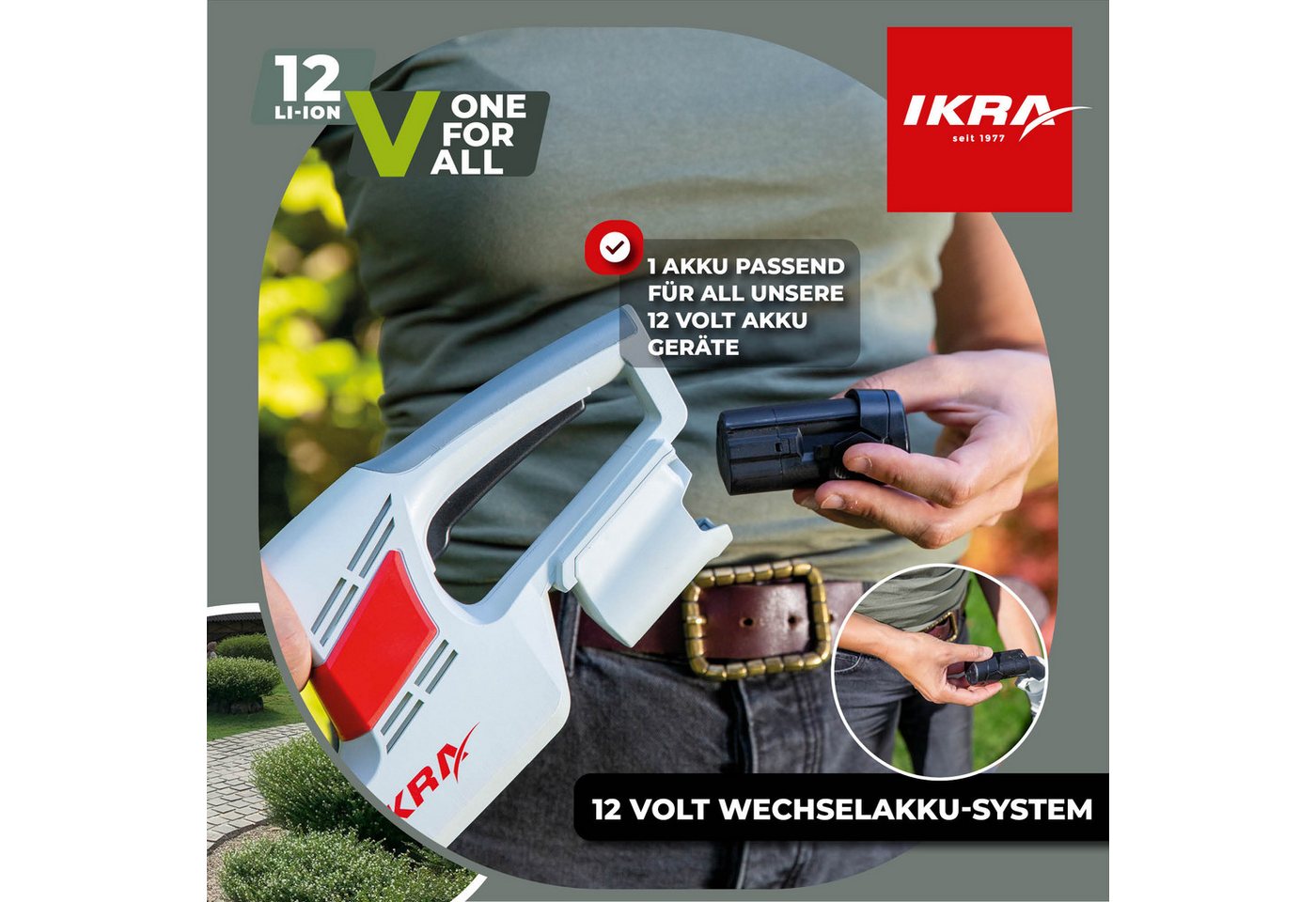 ikra GmbH Akku 12 V Typ LI 27 Akku 2500 mAh, Universell kompatibel mit der gesamten IKRA-12V-Gerätefamilie Bild 5