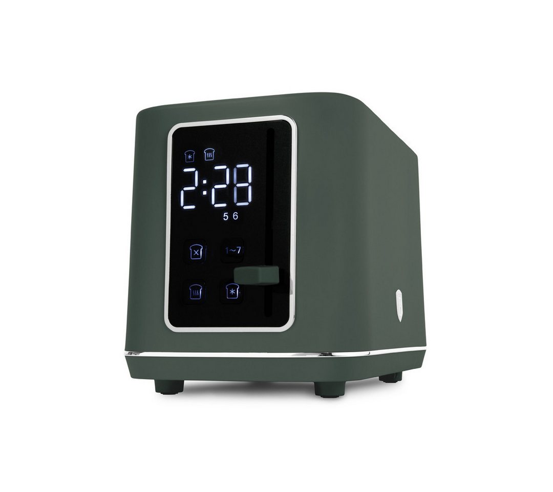 BerlingerHaus Toaster Mattgrün, 2 kurze Schlitze, für 2 Scheiben, 870 W, LED-Display, 7 Bräunungsstufen, Auftau- & Aufwärmfunktion Bild 5