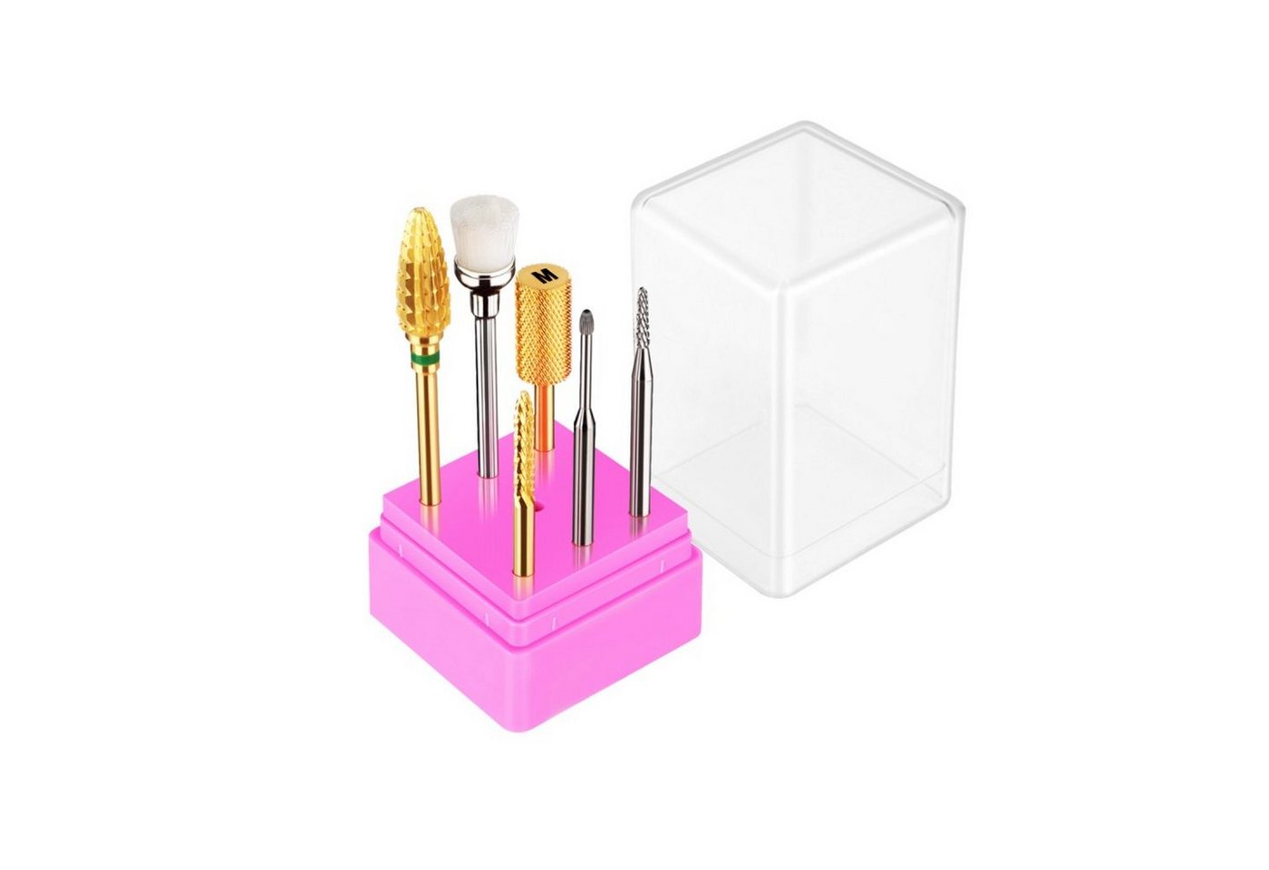 JCMaster Maniküre-Pediküre-Set, 5x Premium Nagelfräser Hartmetall Bits