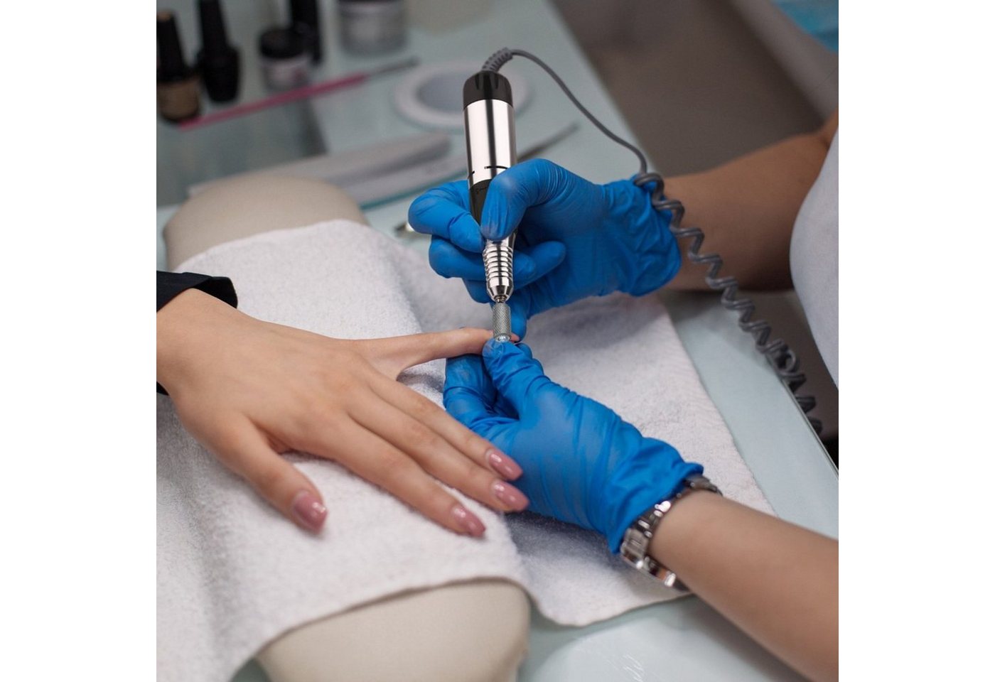 JSDA Maniküre-Pediküre-Set, Ersatz Handgriff für Nagelfräser Nagelfeile Bild 2