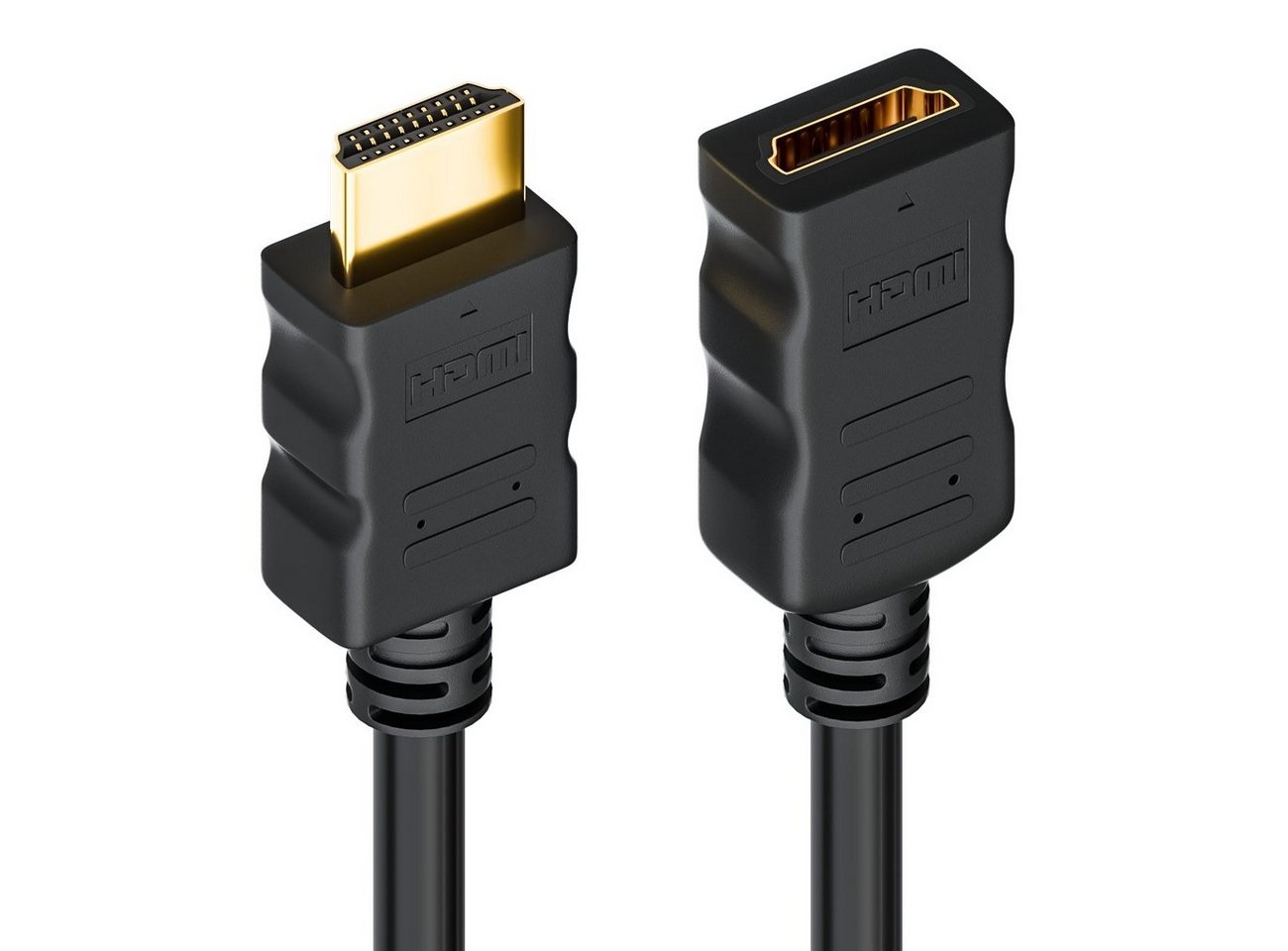 deleyCON deleyCON High Speed HDMI Kabel Verlängerung 5m - Buchse zu Stecker HDMI-Kabel Bild 2
