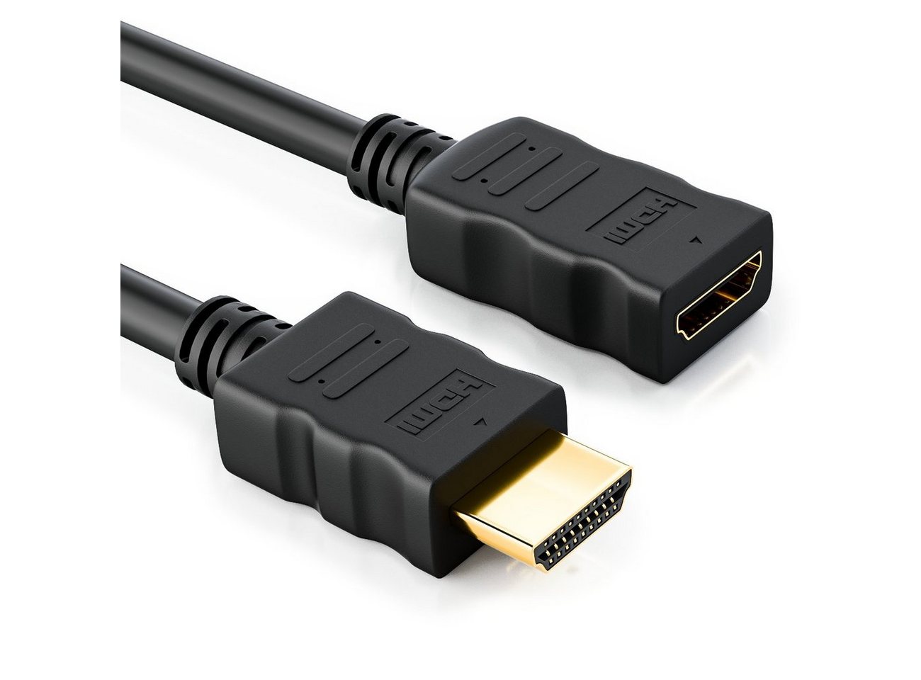 deleyCON deleyCON High Speed HDMI Kabel Verlängerung 5m - Buchse zu Stecker HDMI-Kabel Bild 5