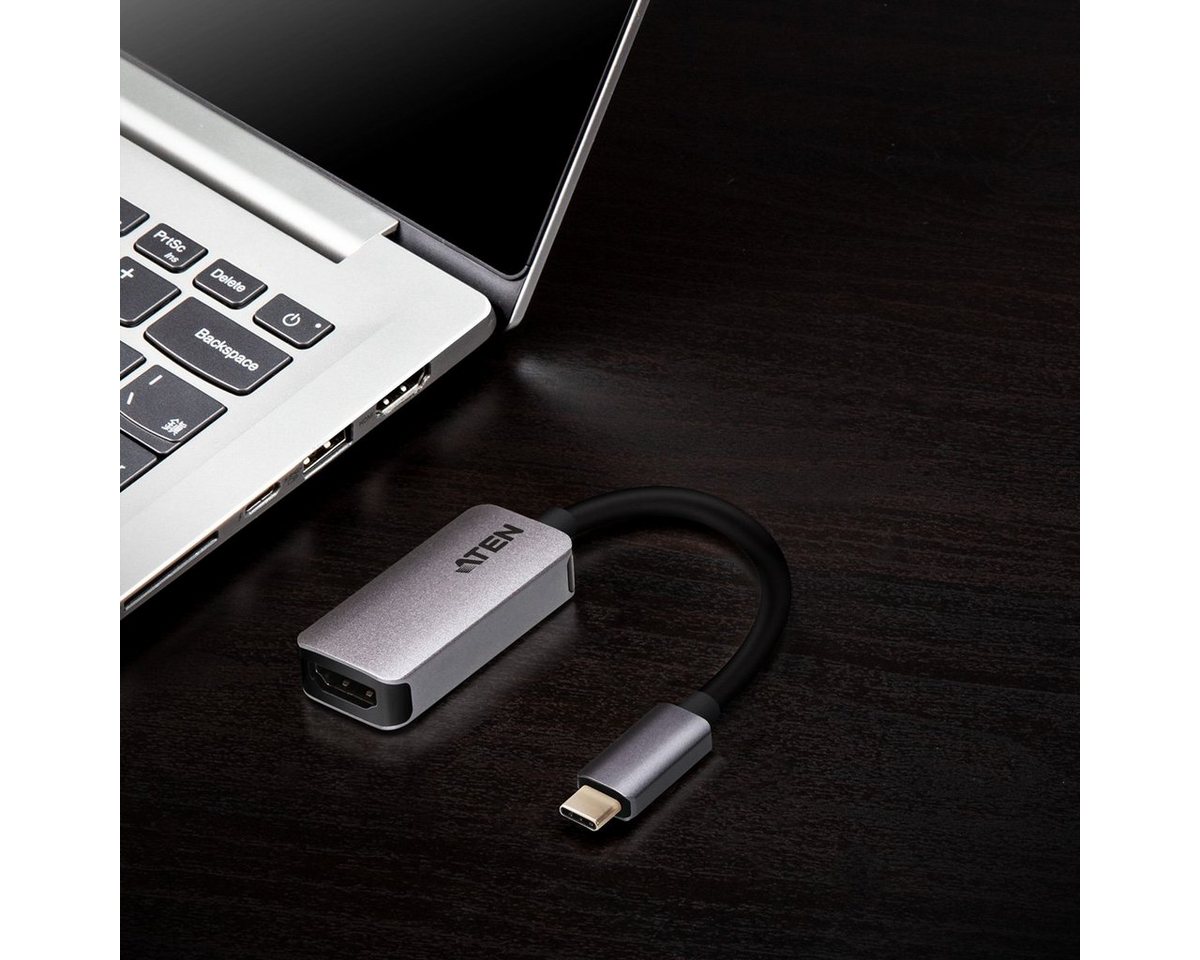 Aten UC3008A1 USB-C auf HDMI Adapter Audio- & Video-Adapter USB Typ C (USB-C) Männlich (Stecker) zu HDMI Typ A Weiblich (Buchse), 30.0 cm