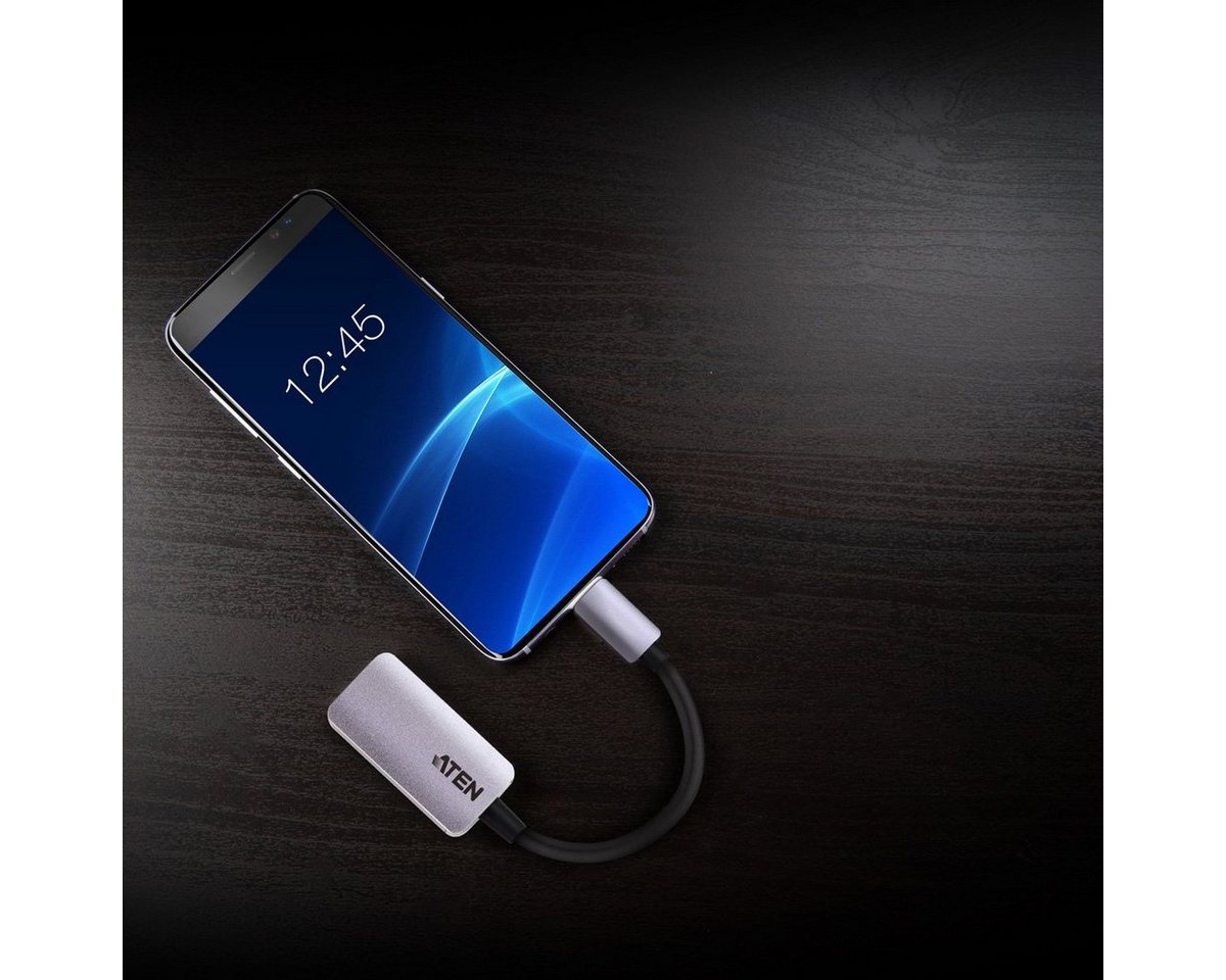 Aten UC3008A1 USB-C auf HDMI Adapter Audio- & Video-Adapter USB Typ C (USB-C) Männlich (Stecker) zu HDMI Typ A Weiblich (Buchse), 30.0 cm Bild 4
