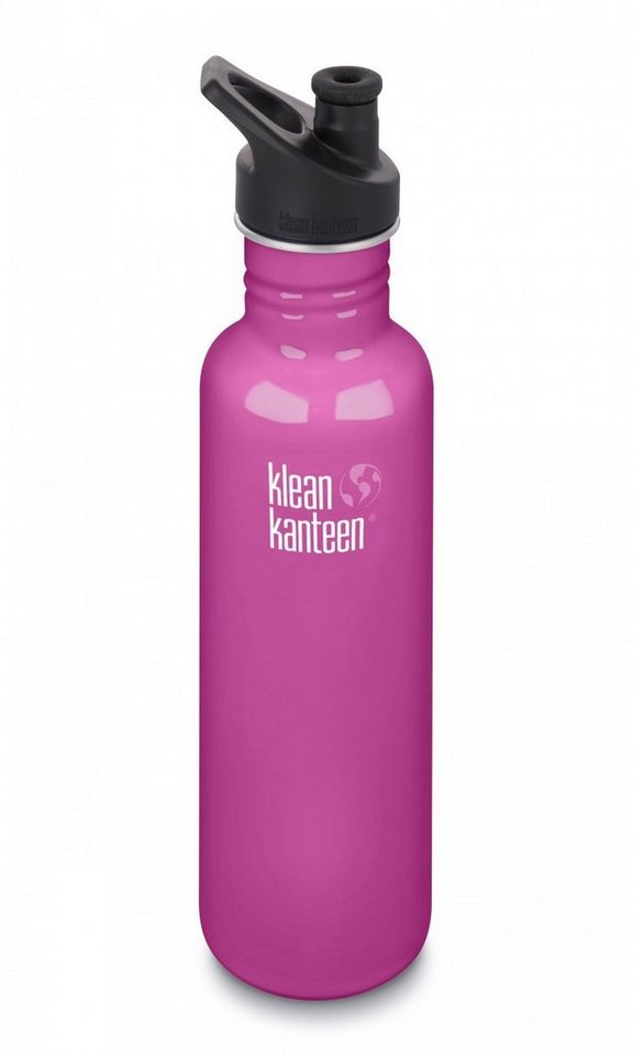 Klean Kanteen Trinkflasche 800ml/27oz Kanteen® Classic Pink mit Sport Cap wild orchid