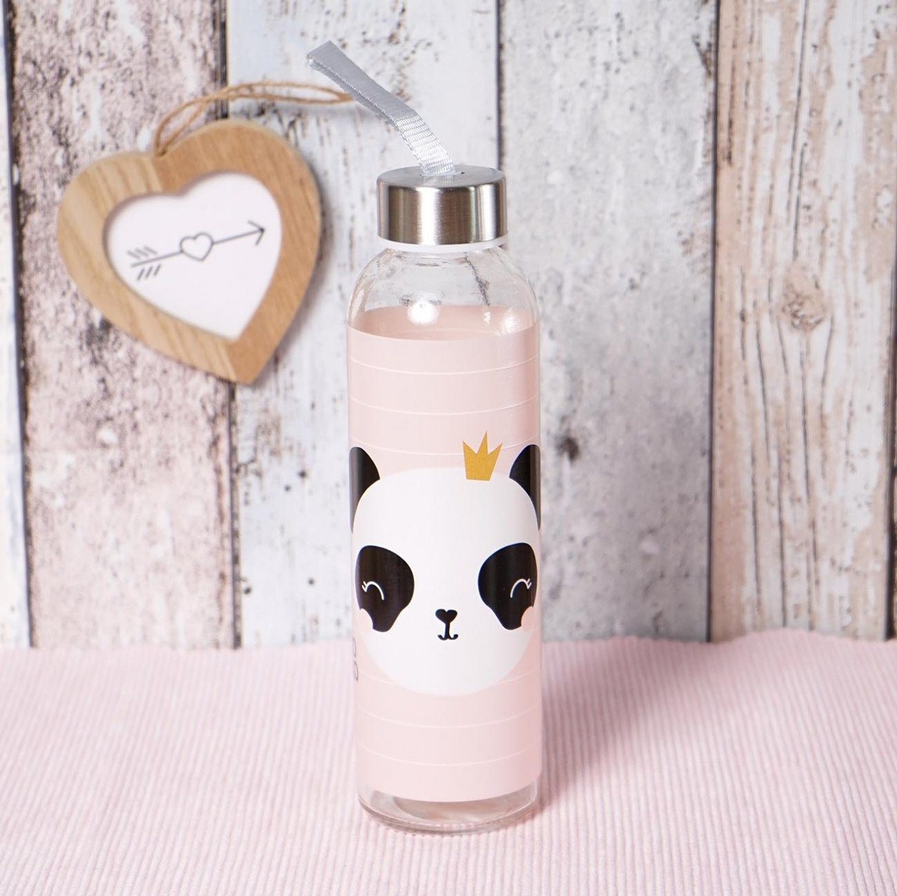 Geda Labels GmbH Trinkflasche Panda XOXO, Rosa, 500ml, spülmaschinengeeignet Bild 3
