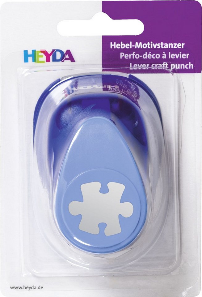 Heyda Motivstanzer Motivstanzer für Karton bis 220g/qm groß Puzzle 25mm Bild 2
