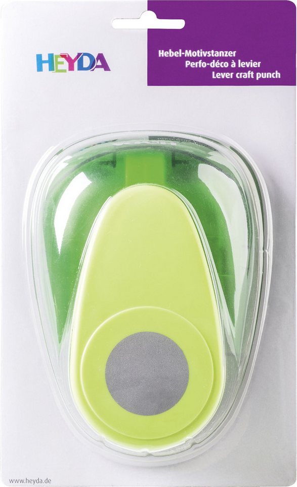 Heyda Motivstanzer Motivstanzer für Karton bis 220g/qm Kreis 76mm Bild 3