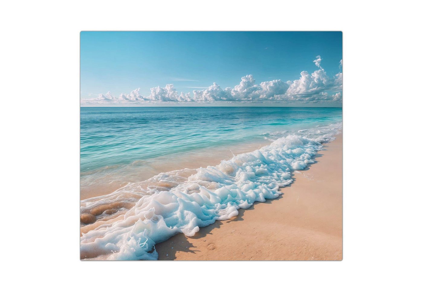 Primedeco Herd-Abdeckplatte Herdabdeckplatte Spritzschutz aus Glas Strand Surf Wellen, Glas, (1 tlg) Bild 5