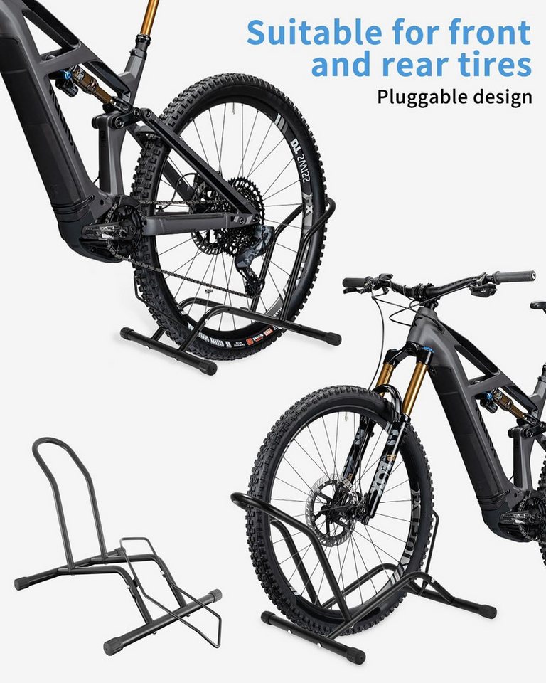 Refined Living Fahrradständer Fahrradständer Boden verstellbar 16-29 Zoll MTB Rennrad Halterung (Fahrradhalter, Fahrradständer Boden, Fahrrad Parkständer, Fahrradhalterung Boden, Fahrradaufbewahrung Garage, Fahrradhalter verstellbar, Fahrradständer ohne bohren, Fahrradhalterung freistehend, Fahrrad Reparaturständer,Fahrrad montageständer, 1-St., Verstellbar,Kompatibel,Stabil,Sicher,Platzsparend,Einfach zu Montieren), für Mountainbikes, Rennräder, Kinderfahrräder u.v.m Bild 4