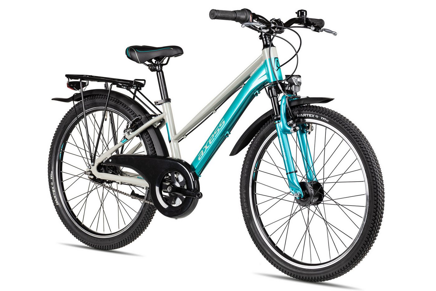Axess Kinderfahrrad Adventure 7 24 Trapez, 7 Gang Shimano Nexus 7 Rücktritt Schaltwerk, Nabenschaltung Rücktritt, Nebenschaltung Rücktritt blau Bild 2