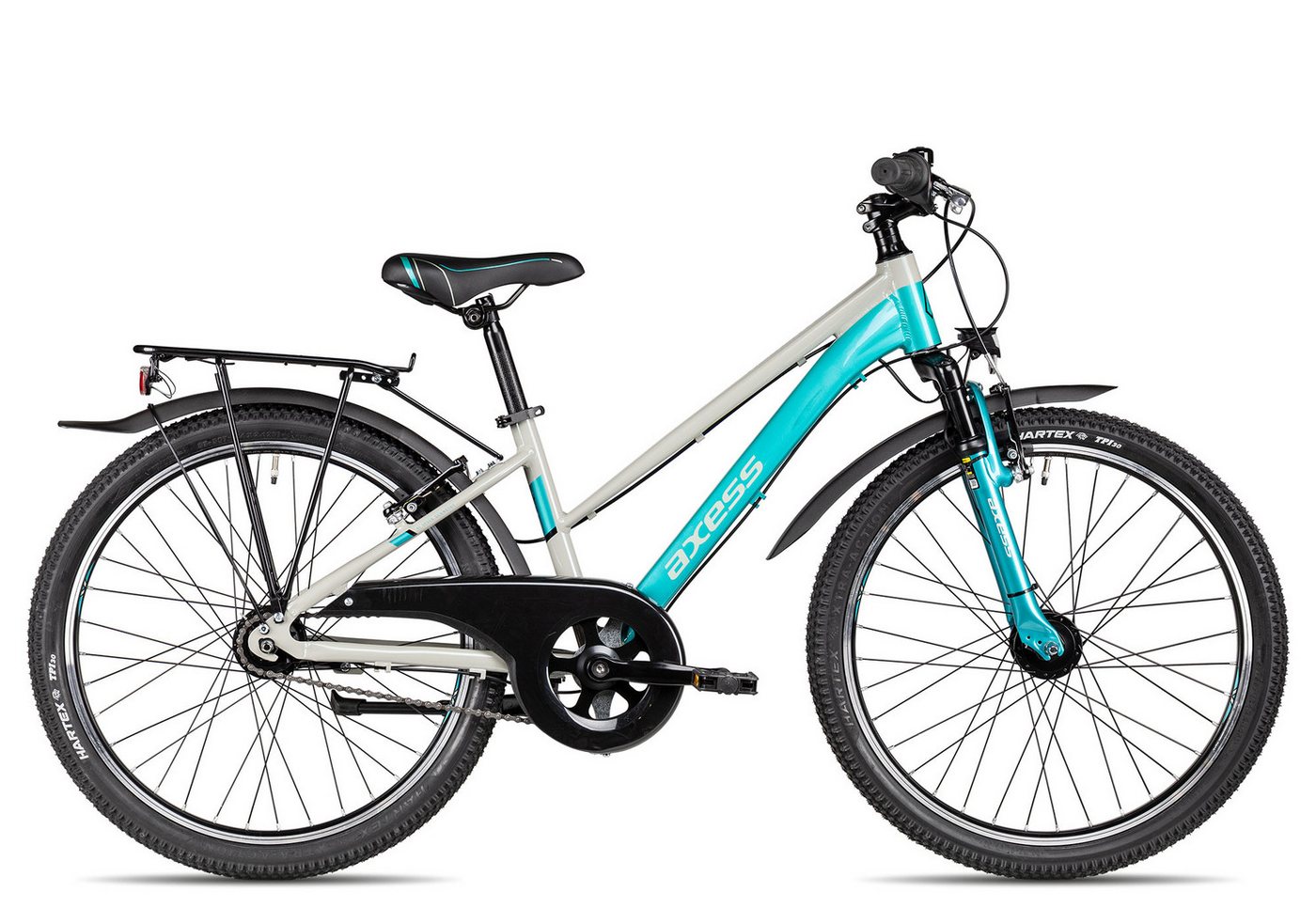 Axess Kinderfahrrad Adventure 7 24 Trapez, 7 Gang Shimano Nexus 7 Rücktritt Schaltwerk, Nabenschaltung Rücktritt, Nebenschaltung Rücktritt blau Bild 3