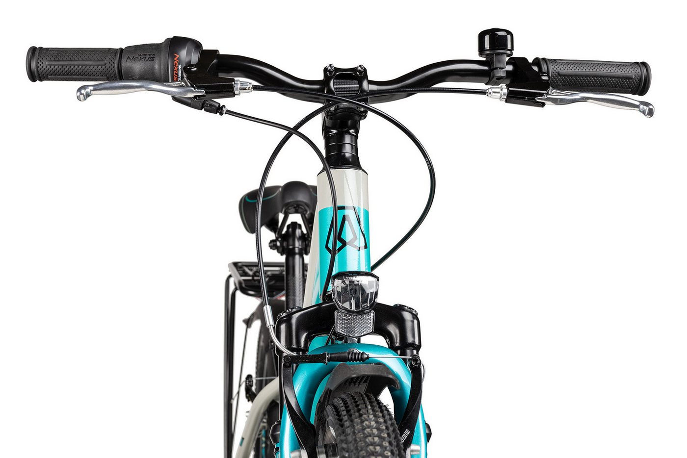 Axess Kinderfahrrad Adventure 7 24 Trapez, 7 Gang Shimano Nexus 7 Rücktritt Schaltwerk, Nabenschaltung Rücktritt, Nebenschaltung Rücktritt blau Bild 4