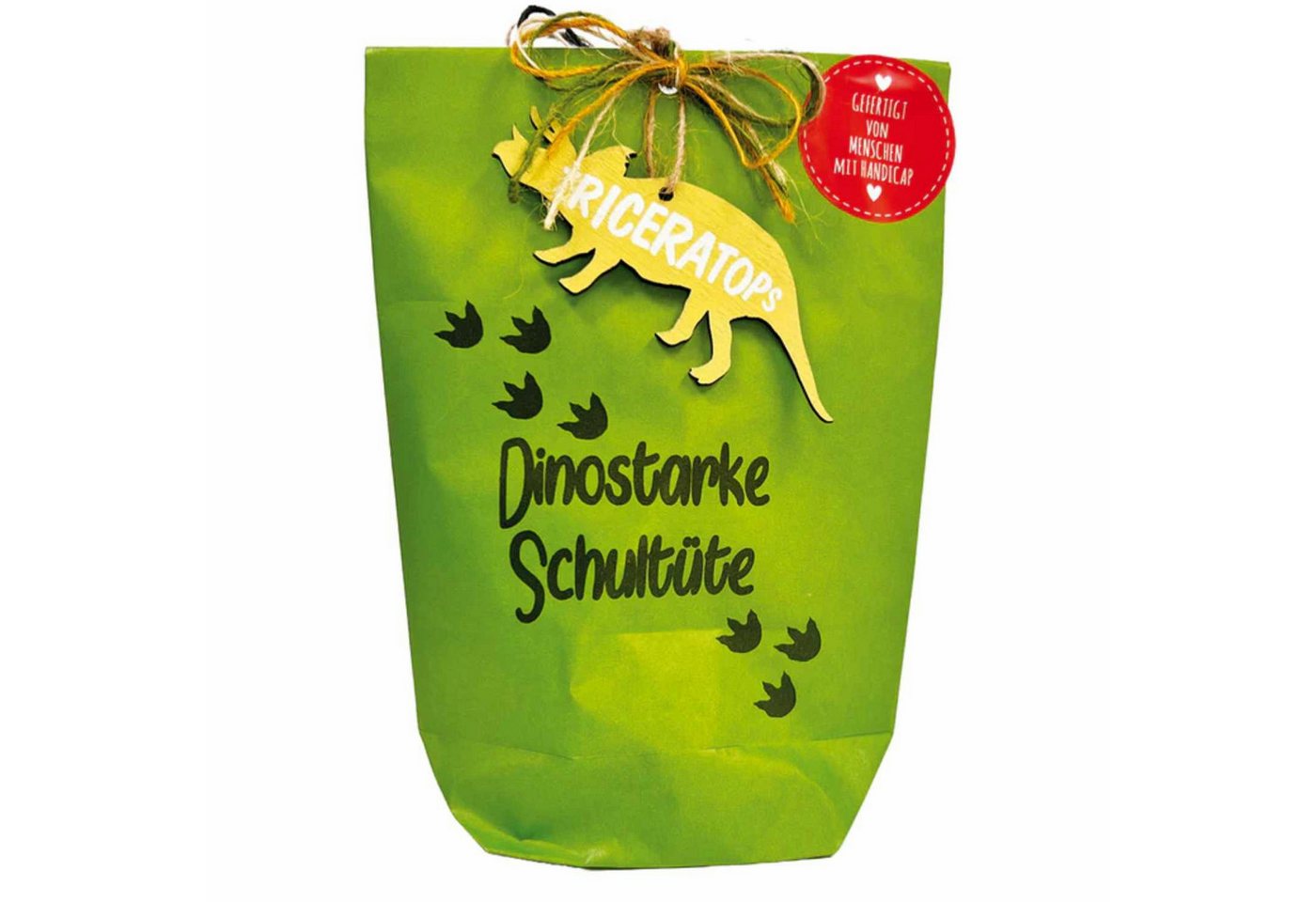 Wunderle Wundertüte Stolzes Schulkind Dino-Spaß Schultüte Wundertüte, Mitbringsel, perfekt als Geschenk zur Einschulung / Schulanfang
