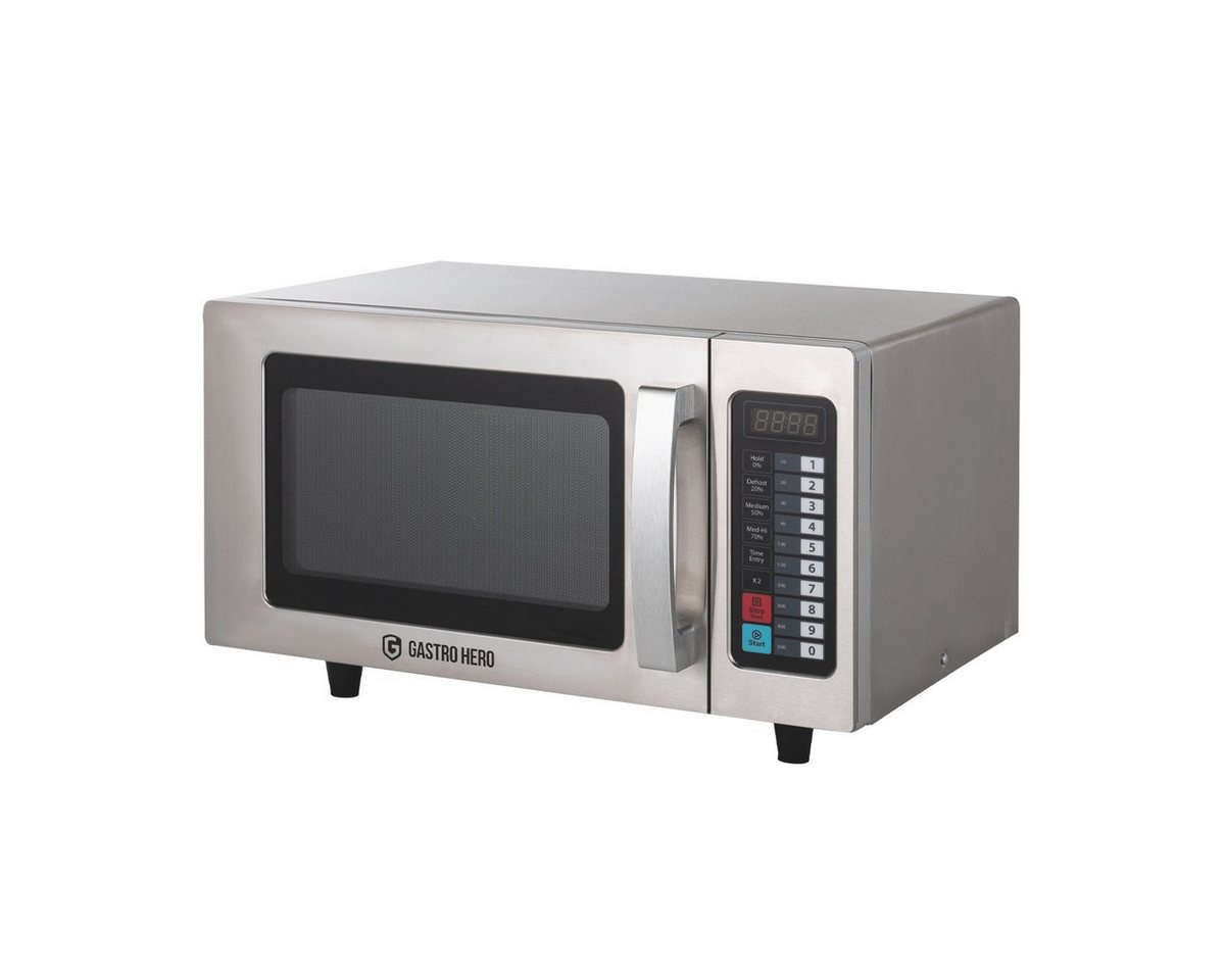 GastroHero Mikrowelle Mikrowelle 1000 W Edelstahl Gastro Mikrowellengerät Küche Bild 3