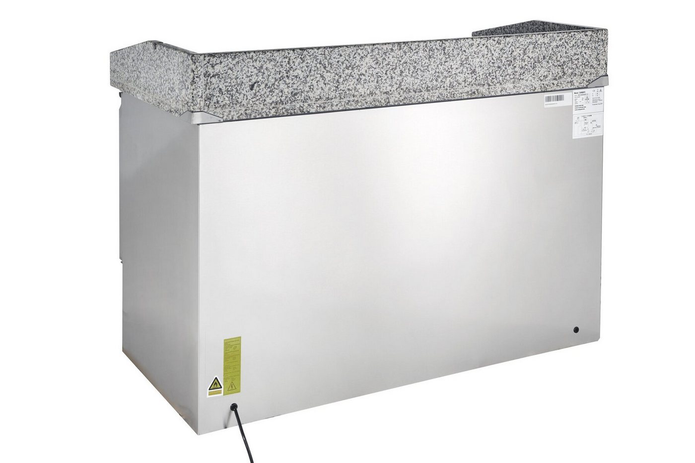 GastroHero Dönergrill Kühlschrank Pizzakühltisch 140 cm Granit 3 Türen Edelstahl, 330 W Bild 2