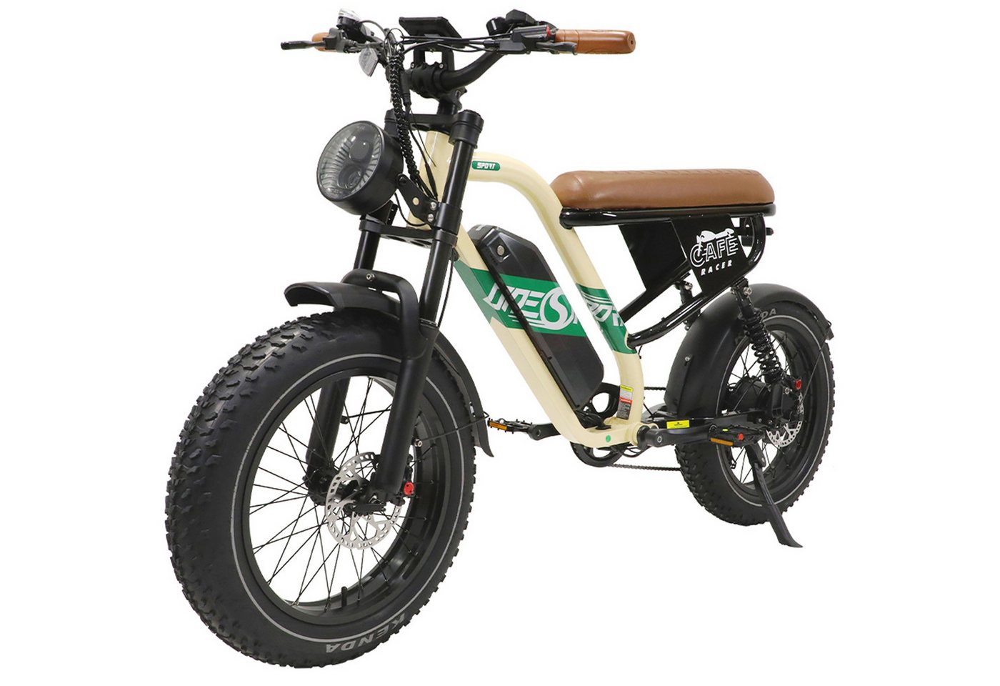 Vankel E-Bike Cityrad herren E-Fatbike 648WH cityrad 20×4.0 Zoll damen 13.5AH 65Nm, Kettenschaltung, Heckmotor, 648 Wh, Retro E-Fatbike mit hydraulischen & Bluetooth, E-bikes Bild 5