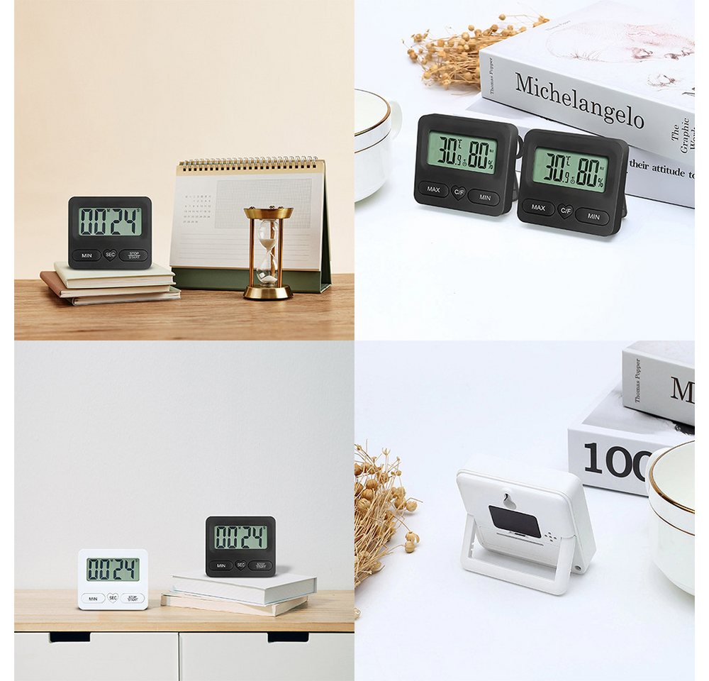 nsihing Küchentimer Multifunktionstimer Digitaler Timer und Stoppuhr Timer für Lernen, Kochen, Sport Große Digitalanzeige mit Alarmglocke Bild 3