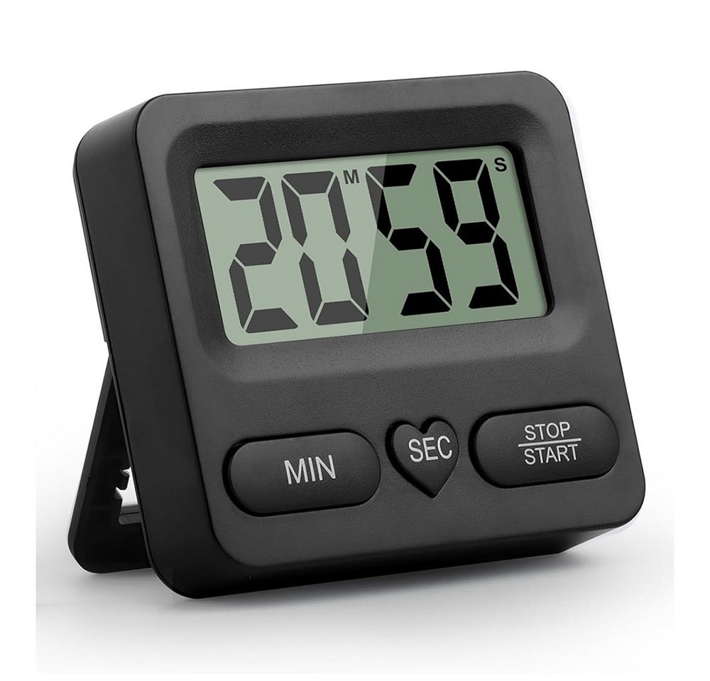 nsihing Küchentimer Multifunktionstimer Digitaler Timer und Stoppuhr Timer für Lernen, Kochen, Sport Große Digitalanzeige mit Alarmglocke Bild 5