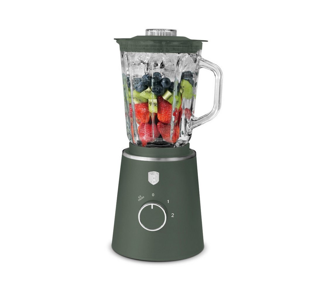 BerlingerHaus Standmixer BH 9823, 1000 W, 1,5 L Glasbehälter, 1000 W, Ice-Crush Funktion, Edelstahlmesser Bild 2