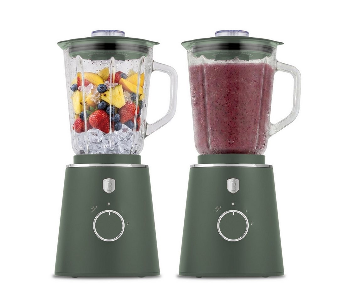 BerlingerHaus Standmixer BH 9823, 1000 W, 1,5 L Glasbehälter, 1000 W, Ice-Crush Funktion, Edelstahlmesser Bild 3