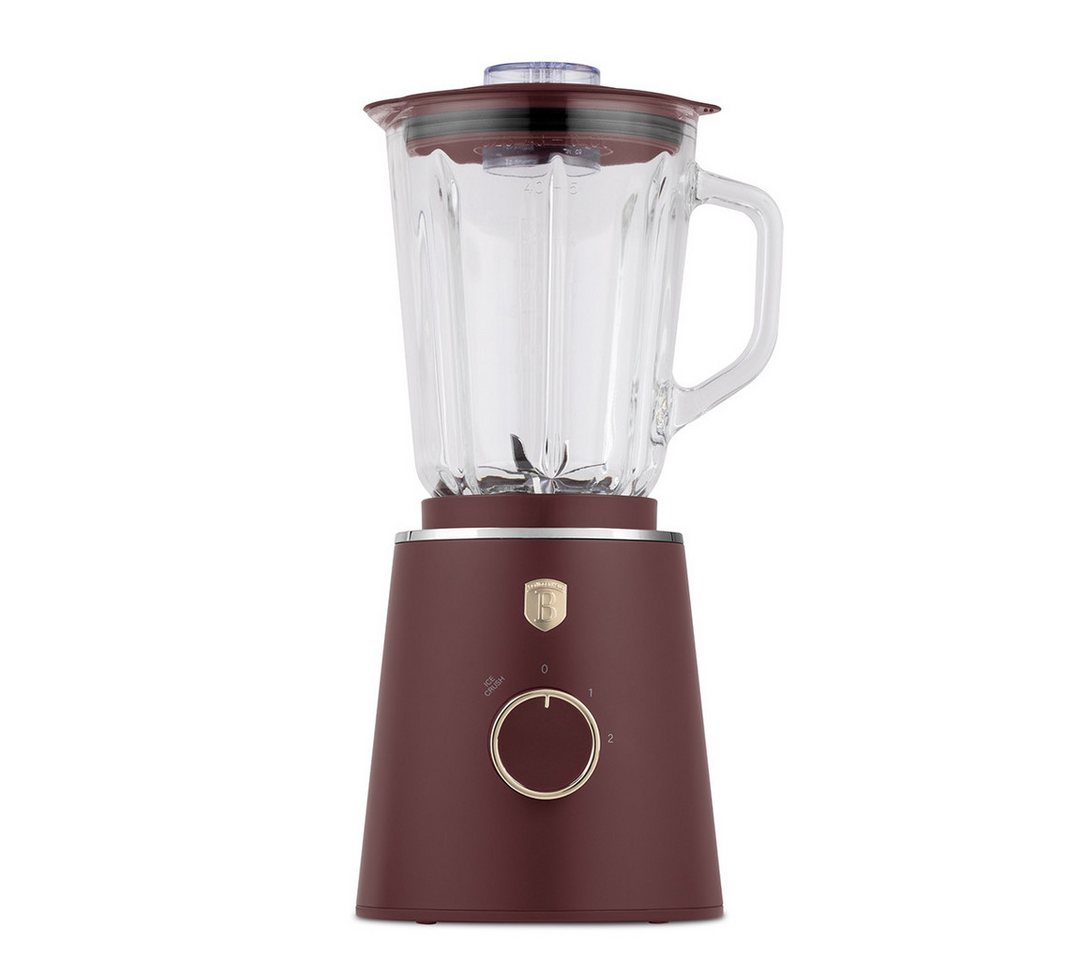BerlingerHaus Standmixer BH 9818, 1000 W, 1,5 L Glasbehälter, 1000 W, Ice-Crush Funktion, Edelstahlmesser