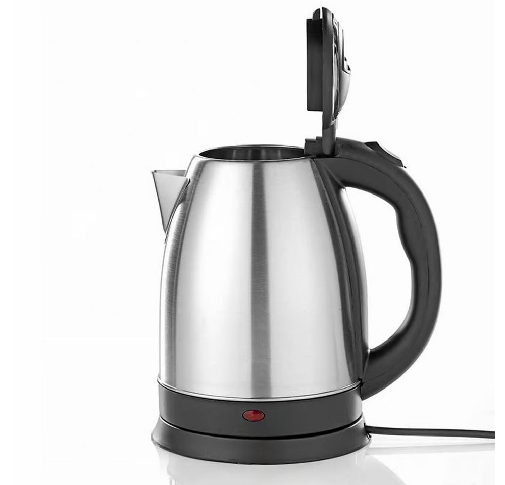 Michelino Wasserkocher Edelstahl Wasserkocher 1,8 Liter 1800 Watt, 1,8 l, 1800 W, Edelstahl