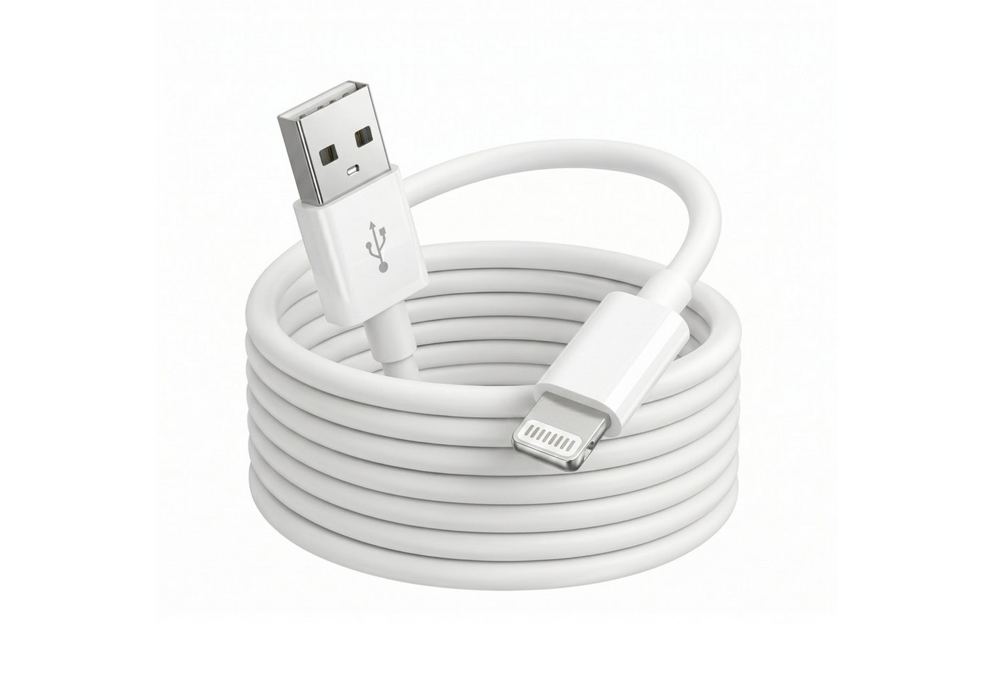 PlugUp iPhone Lightning Ladekabel USB-A für iPhone 11 12 13 14 Pro Max Plus Lightningkabel, USB Typ A, Lightning, USB Typ A (100 cm), Lightning Ladekabel für iPhone 8 X XS XR 11 12 13 14 Pro Max SE USB-A Bild 3