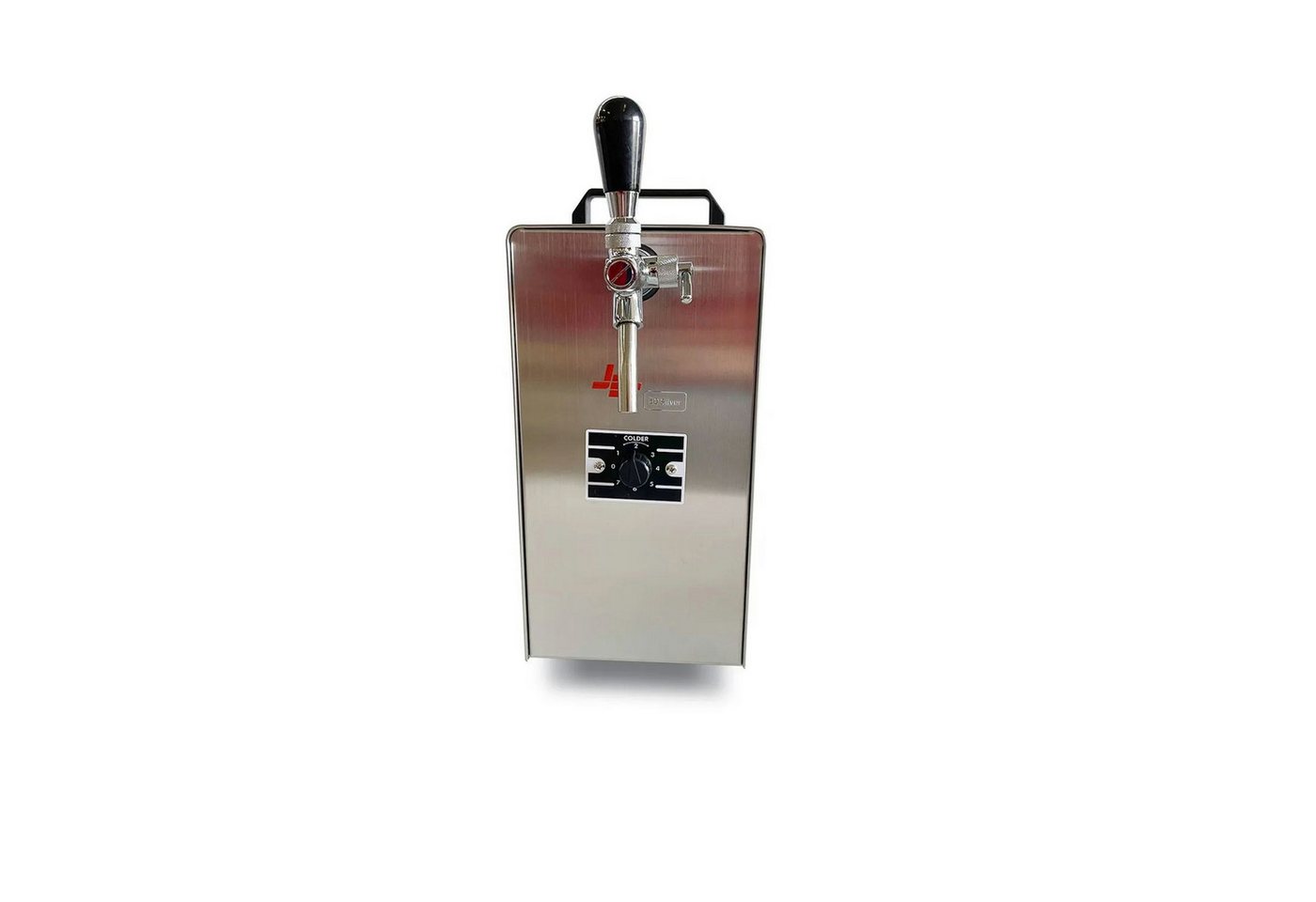ich-zapfe Bierzapfanlage Komplett Set - Zapfanlage JET 30 Bierkoffer, Durchlaufkühler 1-leitig, Trockenkühler, bis zu 35 Liter/h, Reinigungsset für Zapfanlage und Keg