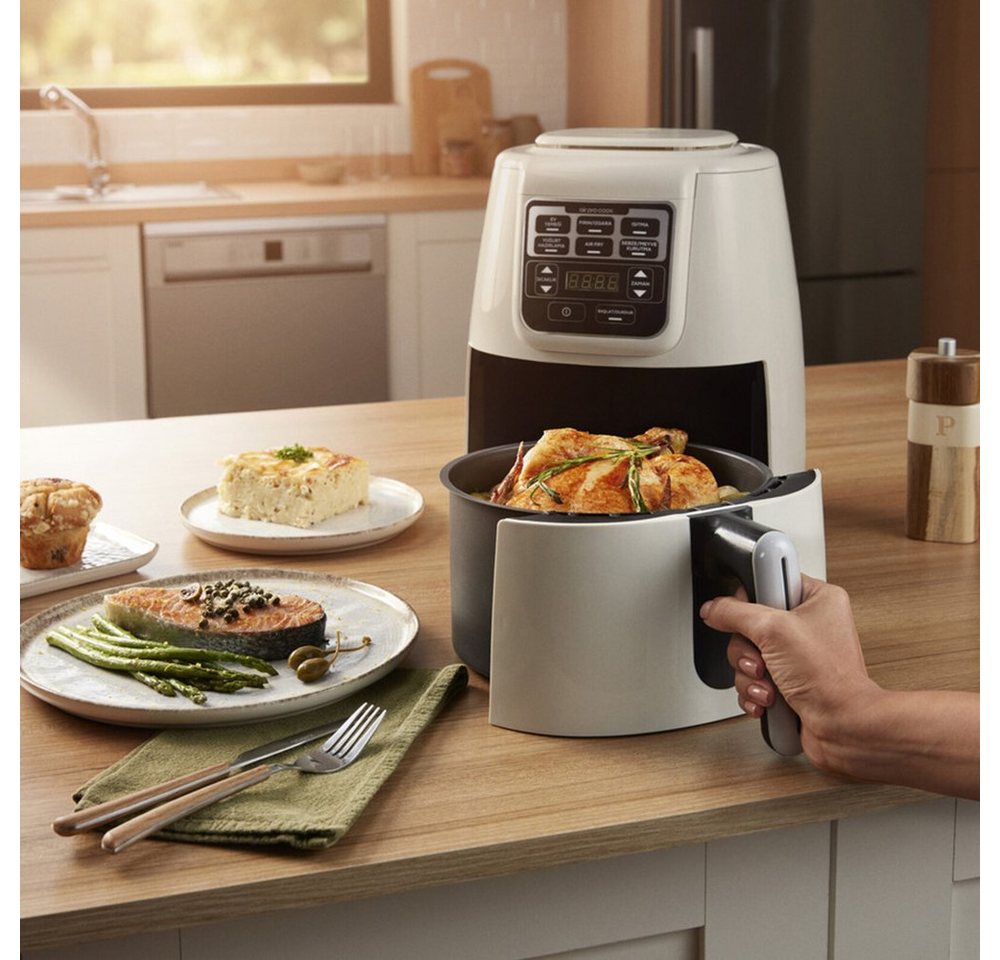 Karaca Heißluftfritteuse Karaca Air Cook XL 2 in 1 Airfryer Heißluftfritteuse Fritteuse 4L, 1550W Bild 2