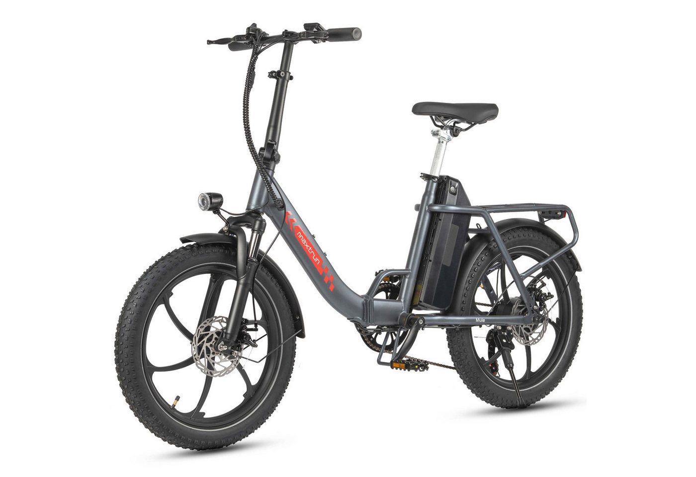 Vankel E-Bike Klapprad Faltbares E-Bikes E-Fahrrad Damen u. Herren 960WH Pedelec 48V 150 km, Kettenschaltung, Heckmotor, 960 Wh, 20x3'' Klapprad, Pedelec E-Citybike mit Tiefeinstieg, faltbar, E-bikes Bild 4
