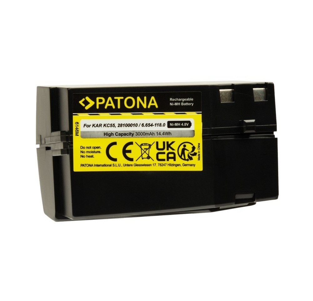 Patona Akku für Kärcher KC55 K55 Pet K65 Staubsauger-Akku Ersatzakku Akku 3000 mAh (4,8 V, 1 St), Plus KB 5 Bild 2