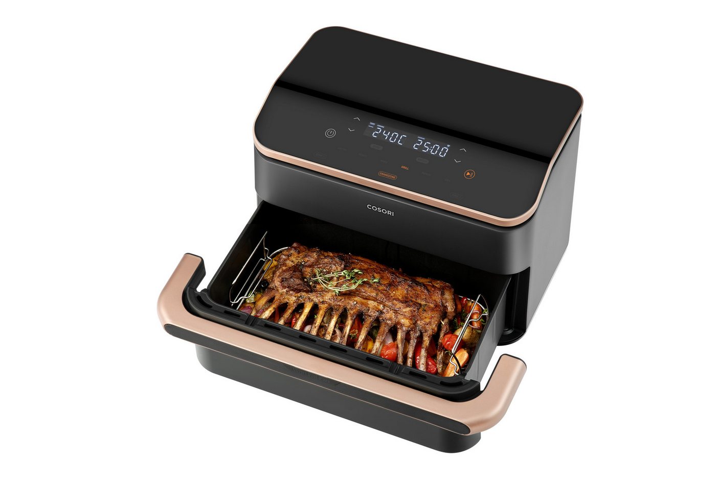 Cosori Heißluftfritteuse Röstgestell für die Cosori TwinFry Heissluftfritteuse, gleichmäßig kochen, Griffe zum einsetzen, spülmaschinenfest Bild 4