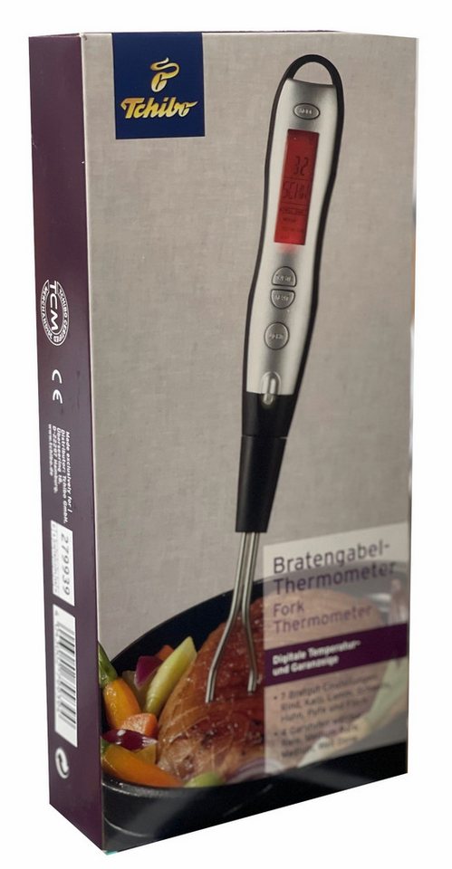 Tchibo Bratenthermometer Bratengabel Thermometer 279939