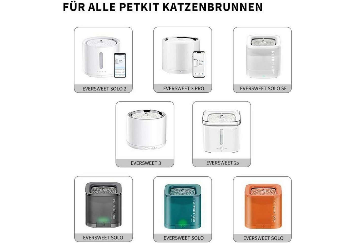 LuxusKollektion Wasserfilter CYBERTAIL Eversweet Filter 3.0 5er Pack für Katzen Hunde Trinkbrunnen Bild 5