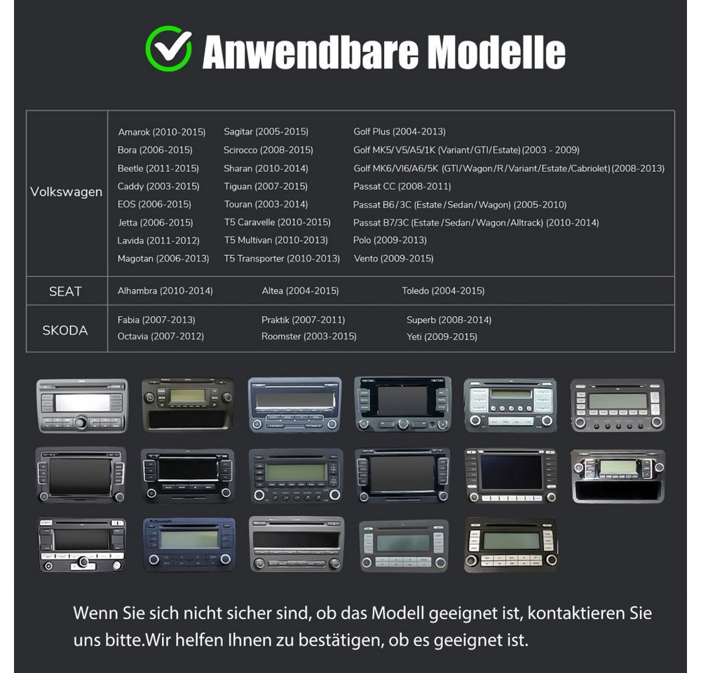 ESSGOO Android 15 Für VW GOLF 5 6 Touran EOS Tiguan Polo 6R Passat Caddy 2DIN Autoradio (RDS, 2DIN, 4+64G(optional), DAB (optional), FM, DAB+ (optional), Carplay Android Auto DAB (optional), RDS, FM, 4+64GB, SWC, GPS NAVI)