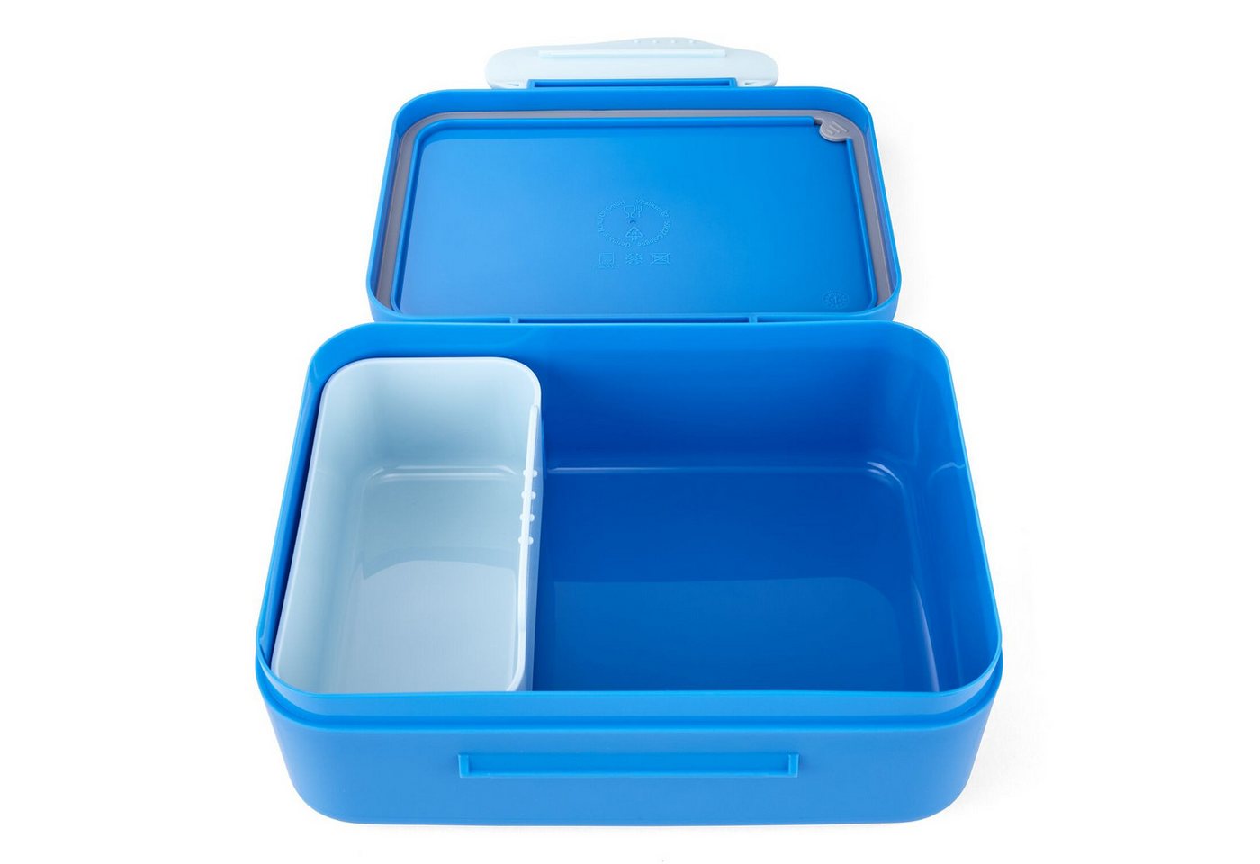 ergobag Trinkflasche Kunststoff Brotdose Blaulicht, Brotbox, Lunchbox, Pausenbox, Snackbox Bild 2