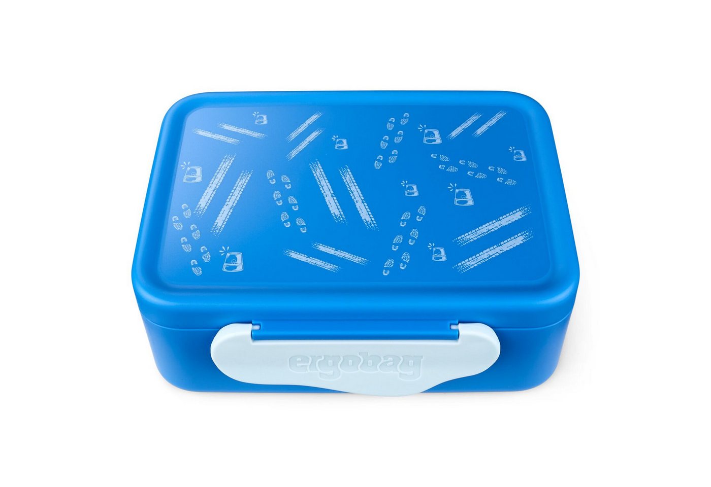 ergobag Trinkflasche Kunststoff Brotdose Blaulicht, Brotbox, Lunchbox, Pausenbox, Snackbox Bild 4
