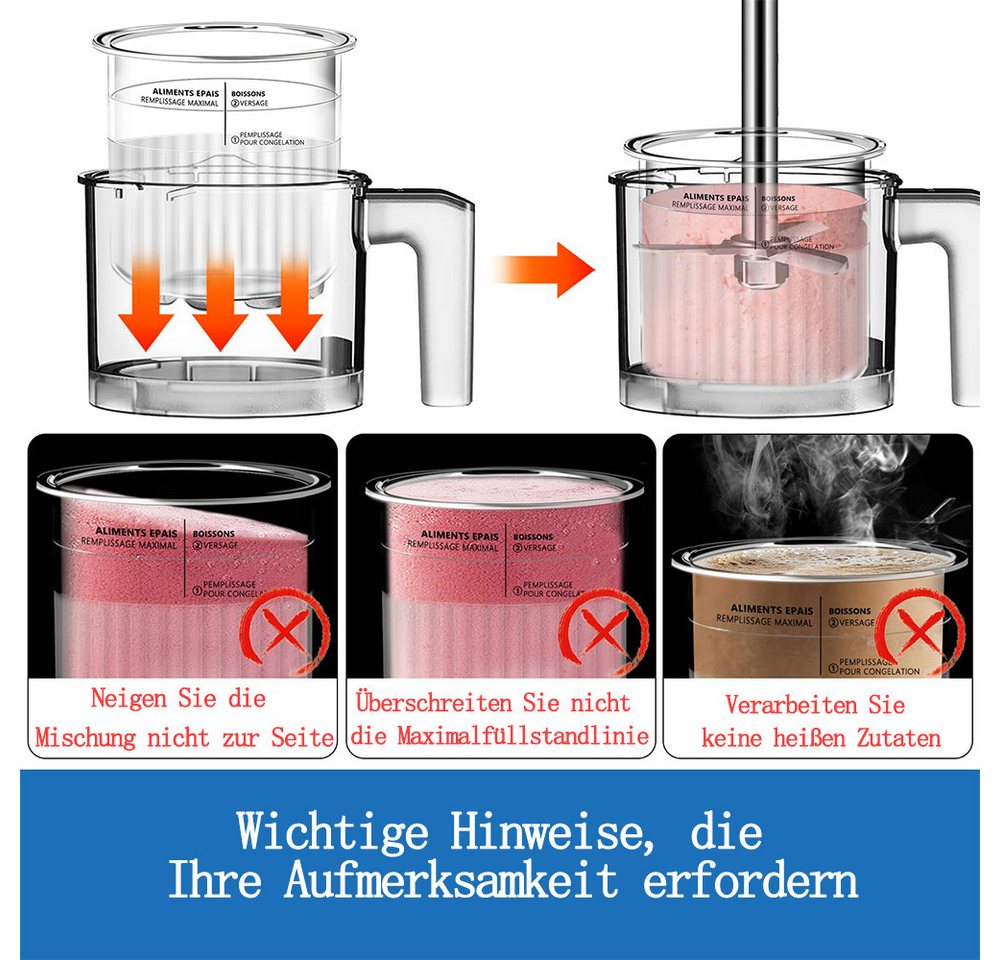 FOUORTUNATE-BEE Eisbereiteraufsatz 4 Stück Behälter für Ninja Creami Deluxe Pints, Zubehör für 680 ml Eisbehälter für NC500 NC501-Serie, Eiscreme Behälte mit Deckel für Ninja Eismaschine, Zubehör für Ninja Creami Ice Cream Maker Bild 2