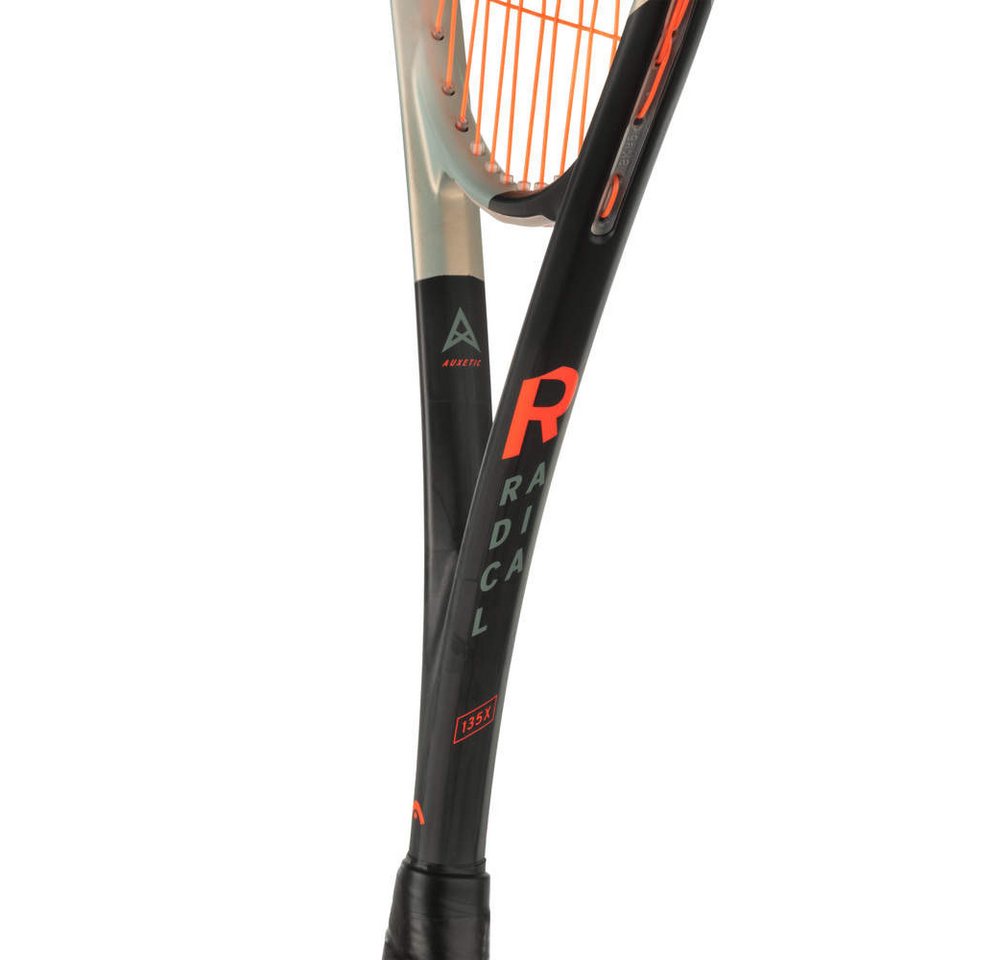 Head Squashschläger Radical 135 X #22 (135g/kopflastig) schwarz/silber - besaitet Bild 3