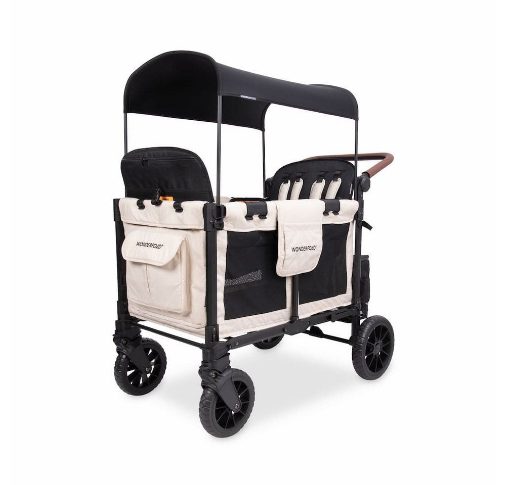 Wonderfold Bollerwagen W4 Luxe Pro Kinderwagen für 4 Kinder / Bollerwagen