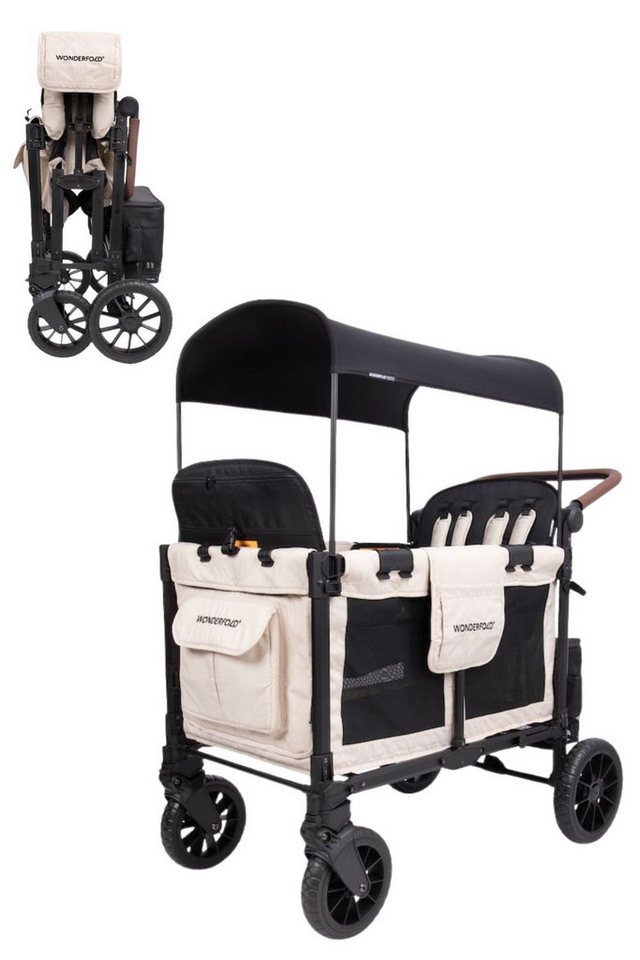 Wonderfold Bollerwagen W4 Luxe Pro Kinderwagen für 4 Kinder / Bollerwagen Bild 4
