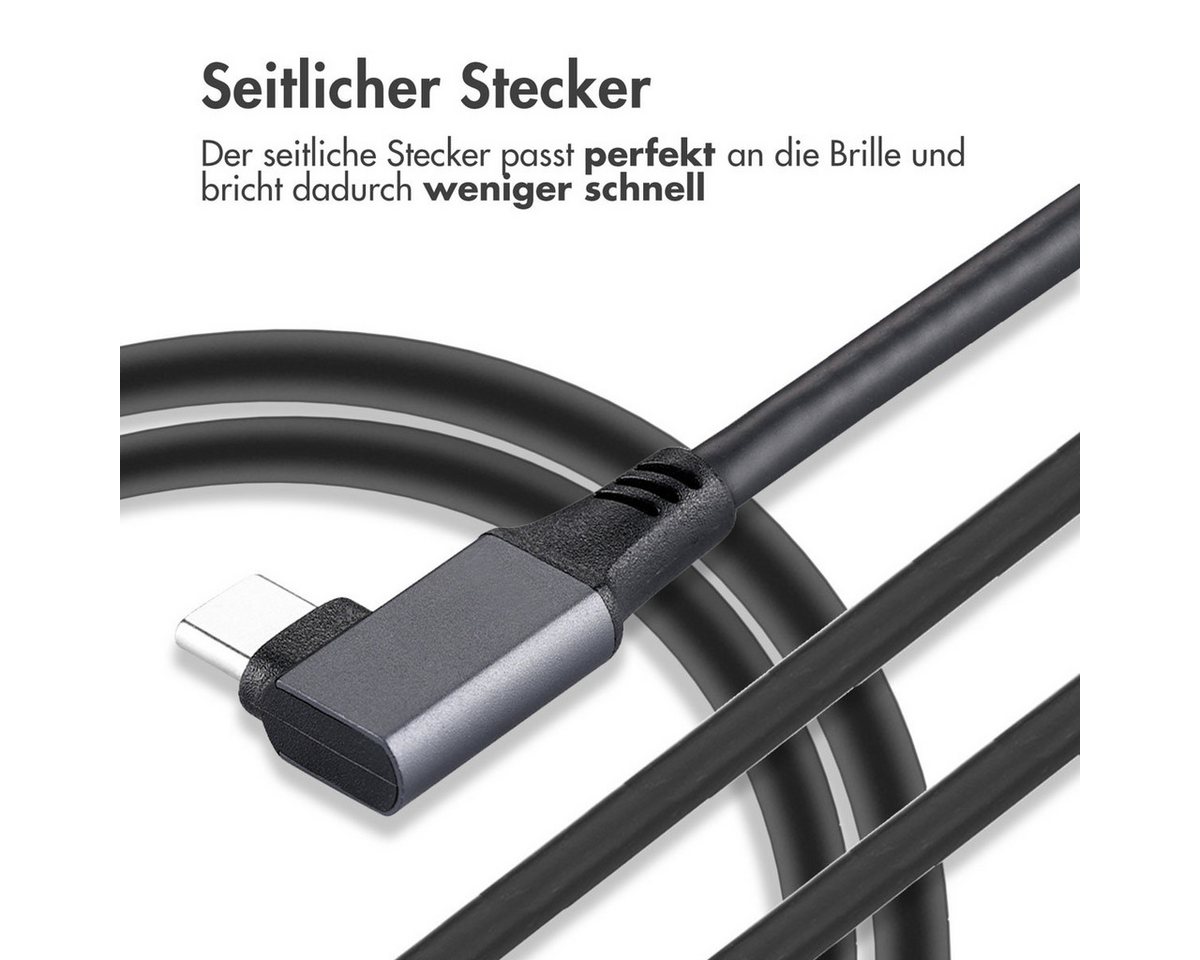 imoshion imoshion Oculus Quest 1 & 2 en Meta Quest 3 Link Kabel - 5 Meter - Sch USB-Kabel Bild 2