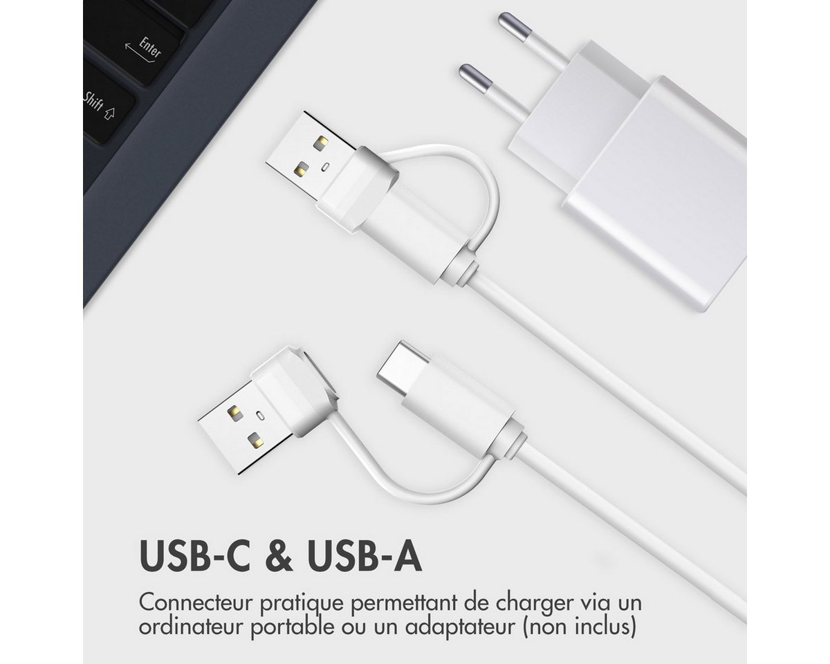 imoshion imoshion Ladekabel für die Apple Watch USB-C und USB-A – 0,5 Meter – W Smartwatch-Ladekabel