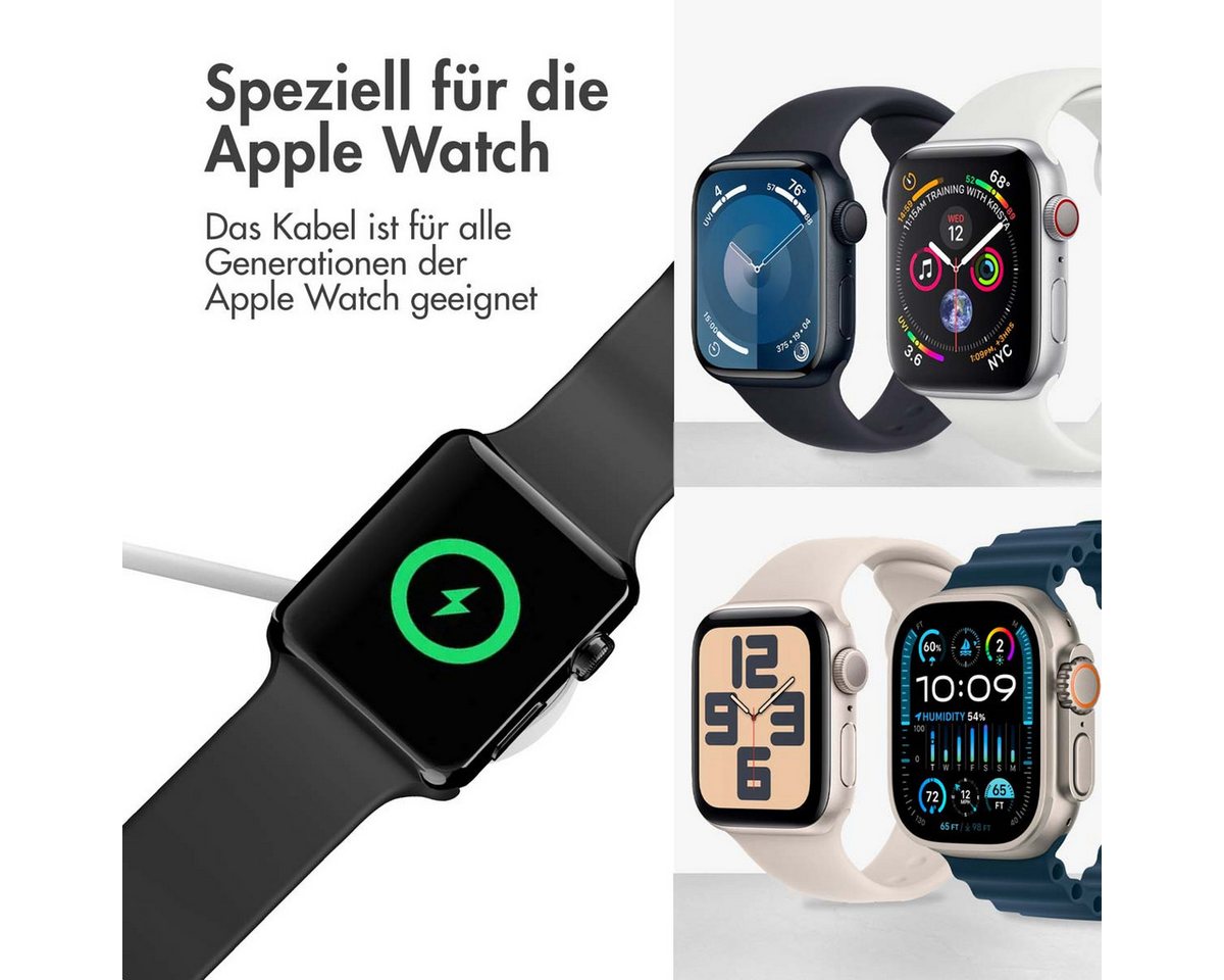 imoshion imoshion Ladekabel für die Apple Watch USB-C und USB-A – 0,5 Meter – W Smartwatch-Ladekabel Bild 4