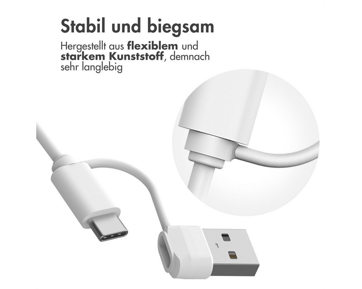 imoshion imoshion Ladekabel für die Apple Watch USB-C und USB-A – 0,5 Meter – W Smartwatch-Ladekabel Bild 5