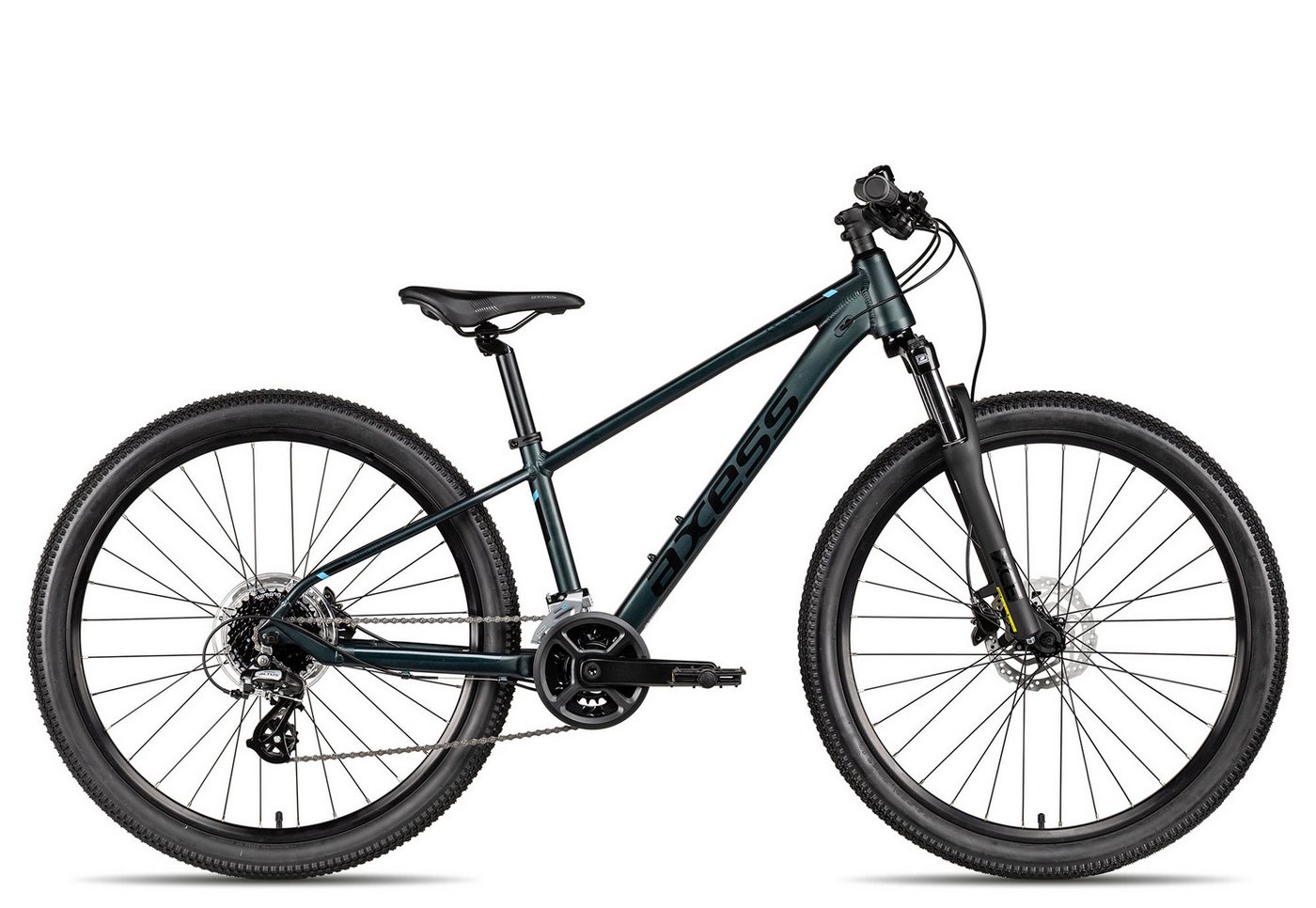 Axess Mountainbike Stipe 26 Pro, 16 Gang Shimano Altus RD-M312 Schaltwerk, Kettenschaltung, hydraulische Scheibenbremse grün Bild 5
